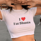 I Heart Fat Blunts Crop Top