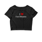 I Heart Fat Blunts Crop Top