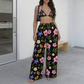 Pink Island Girl wide-leg pants