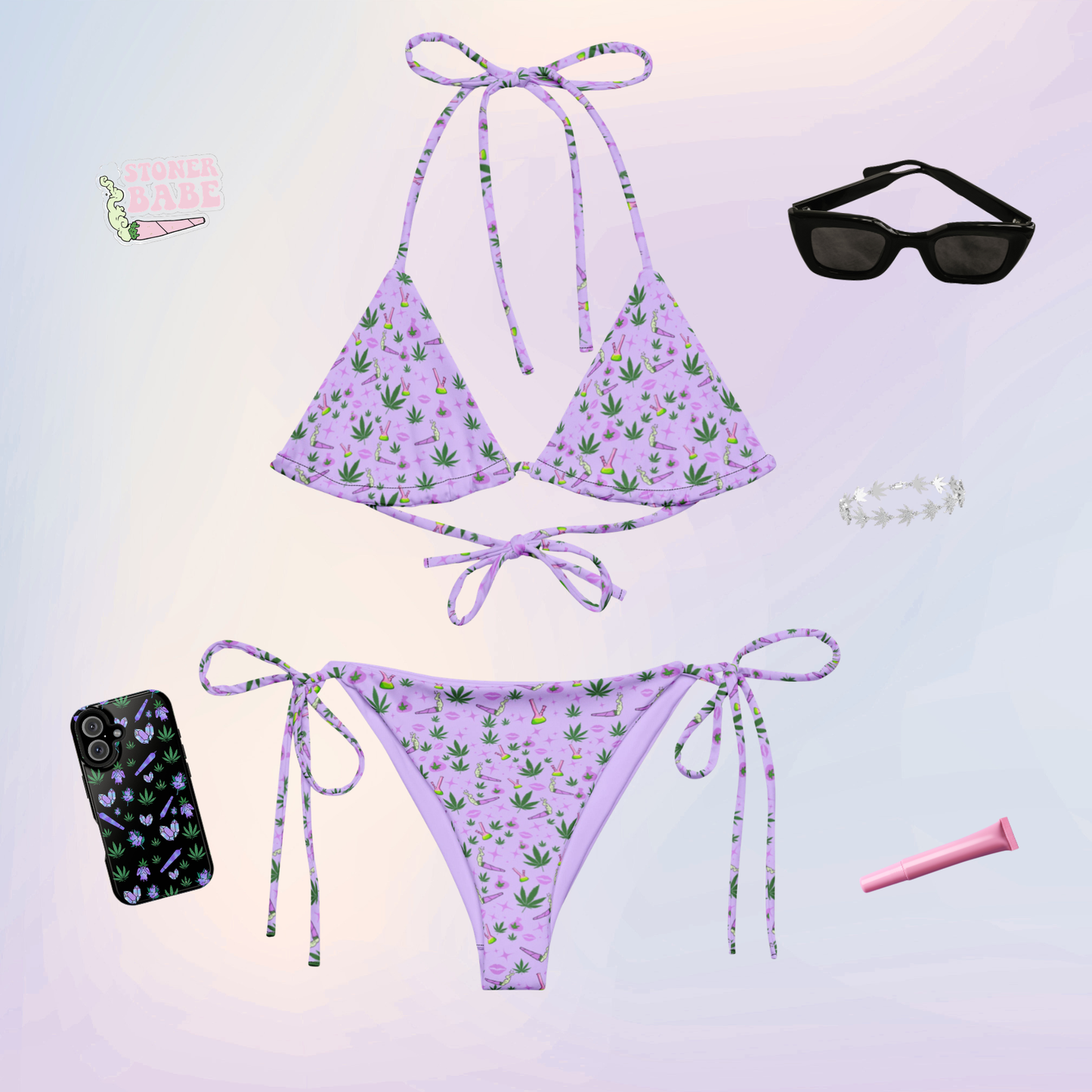 Stoner Babe string bikini top