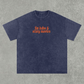 Fat Dabs & Scary Movies Snow Washed Oversized Cotton T-Shirt