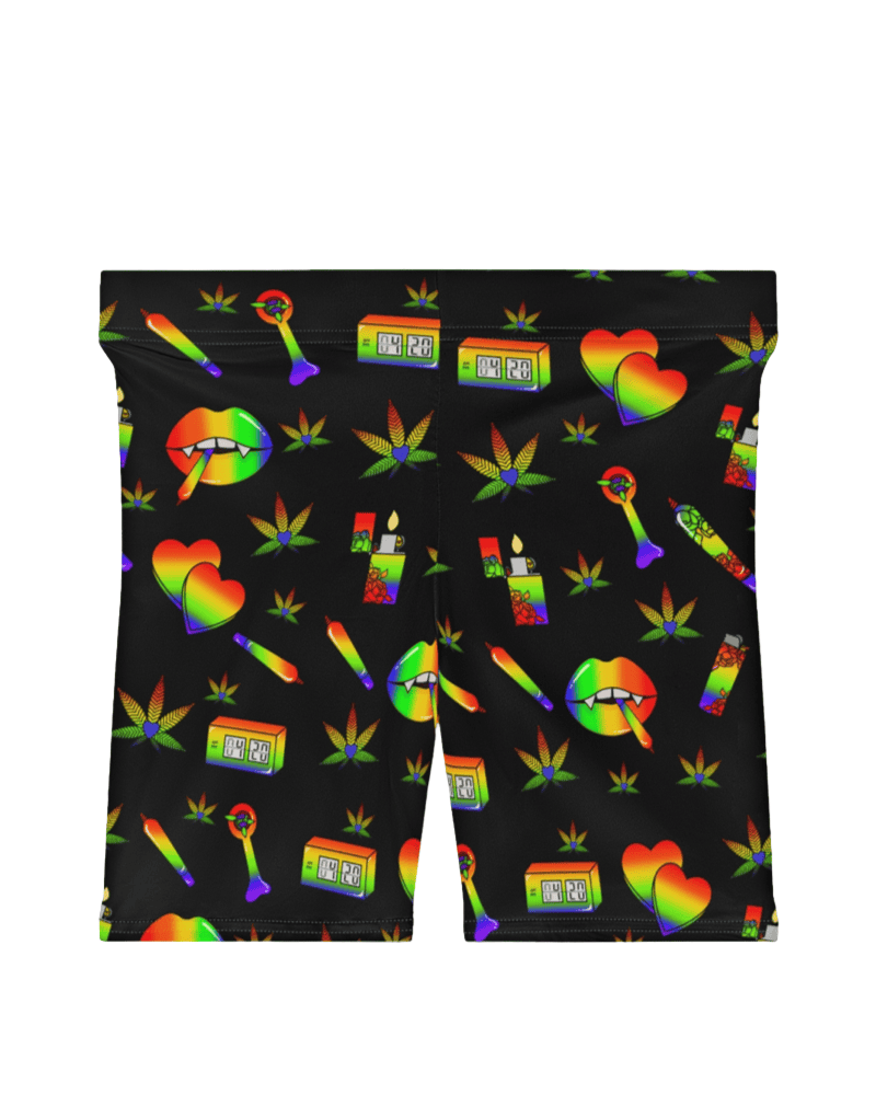 Vampire Stoner Babe Biker Shorts