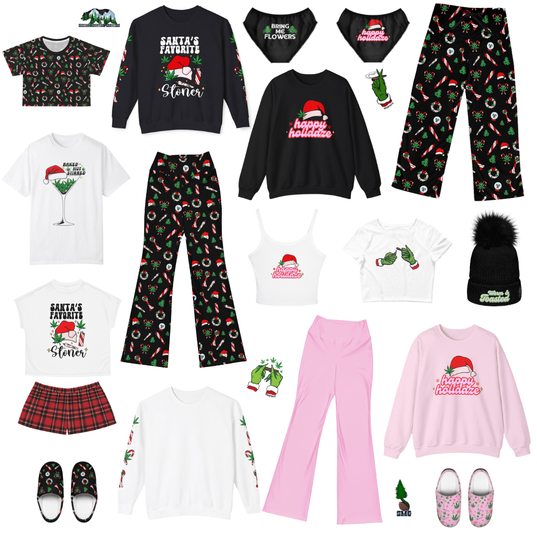 420 Christmas Flare leggings