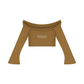 Good Girls Love Ganja Women's Off-the-Shoulder Bell Sleeve Knit Crop T-Shirt