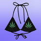 Weed Fan Leaf Bikini Top