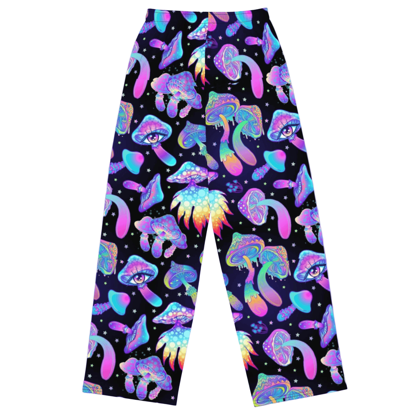 Psychedelic Mushroom Wide Leg Pants (High Waisted)