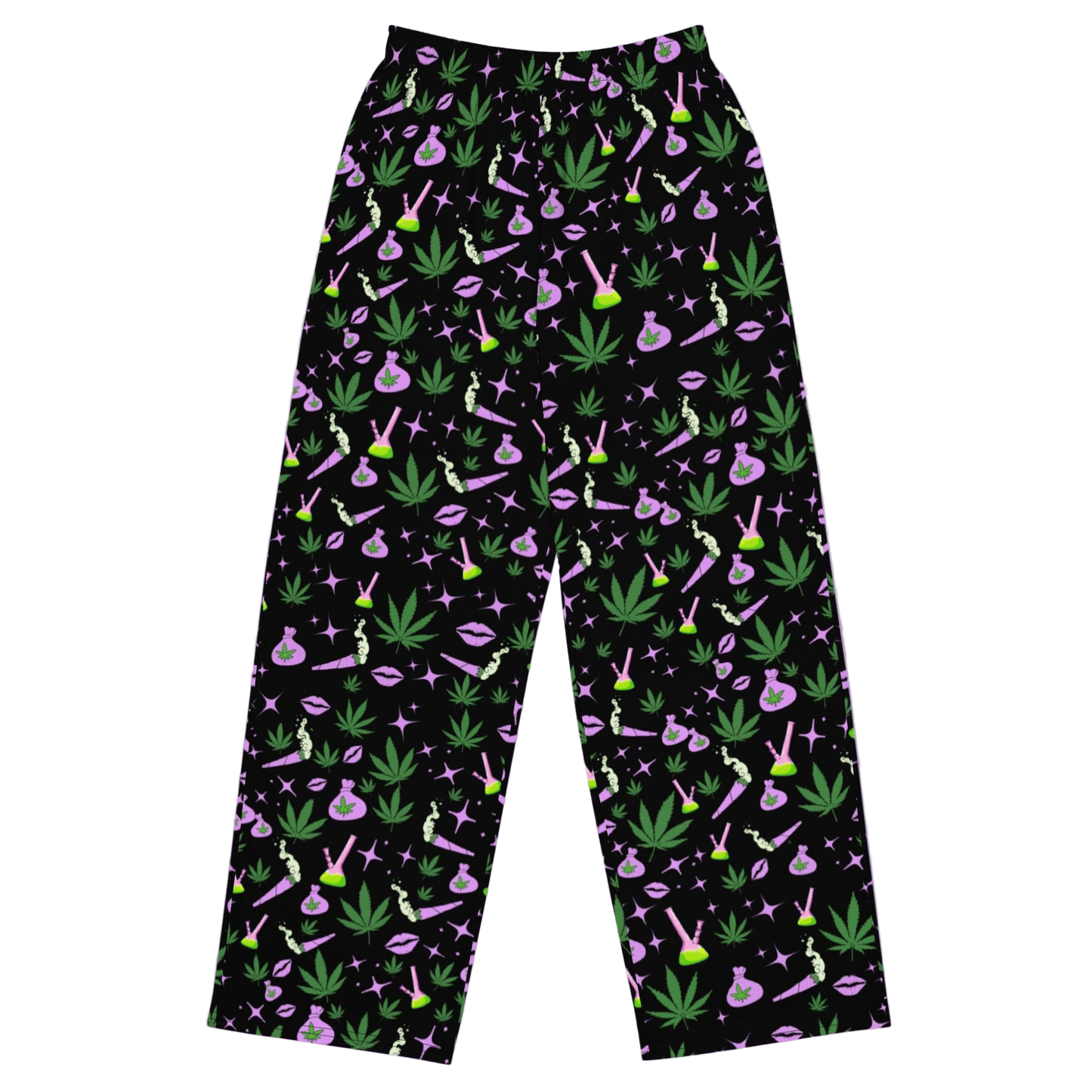 Stoner Babe Wide Leg Pants (High Waisted)