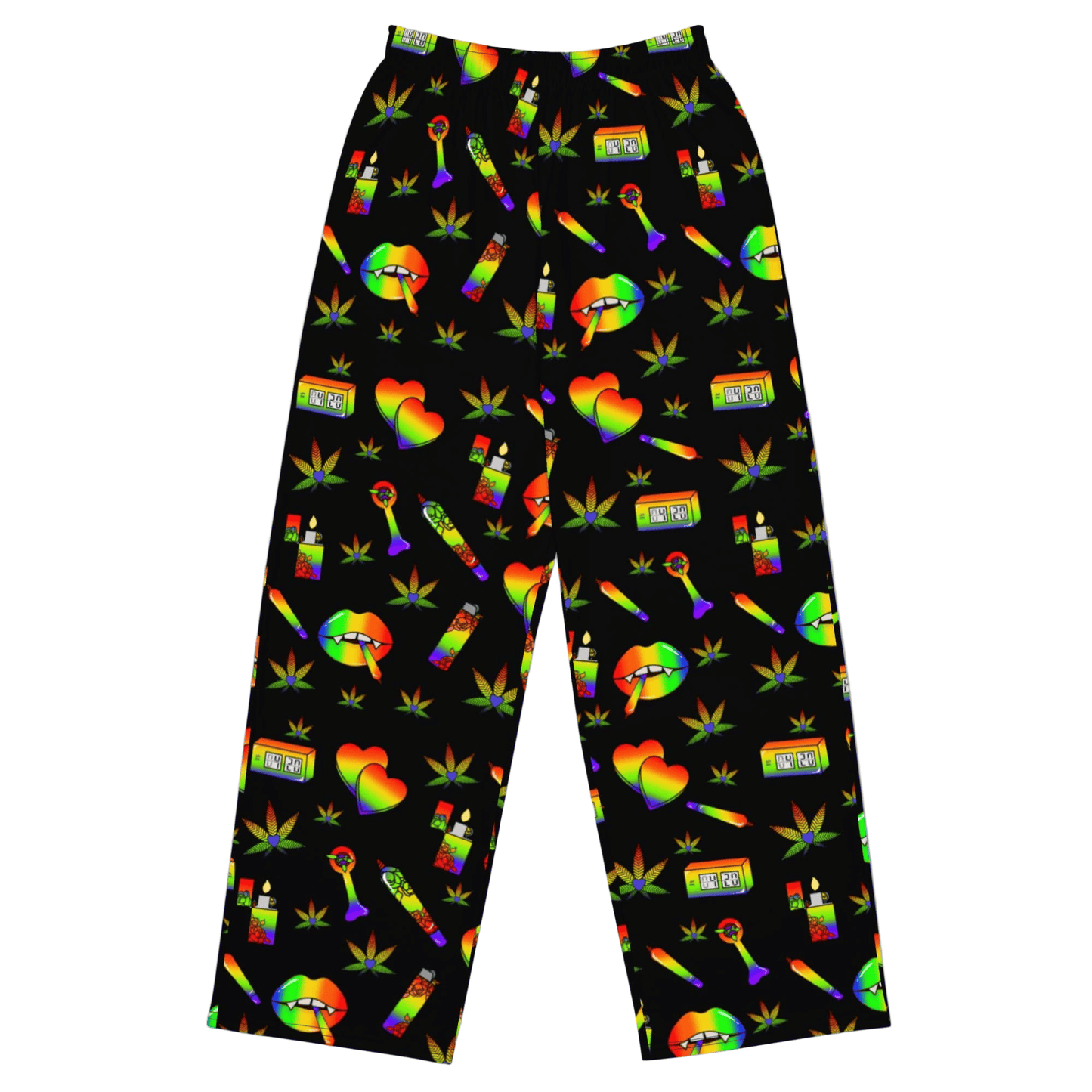 Vampire Stoner Babe Wide Leg Pants ( High Waisted)