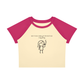 Born To Be a Babygirl Forced To Be a Big Dawg Raglan Baby T-Shirt