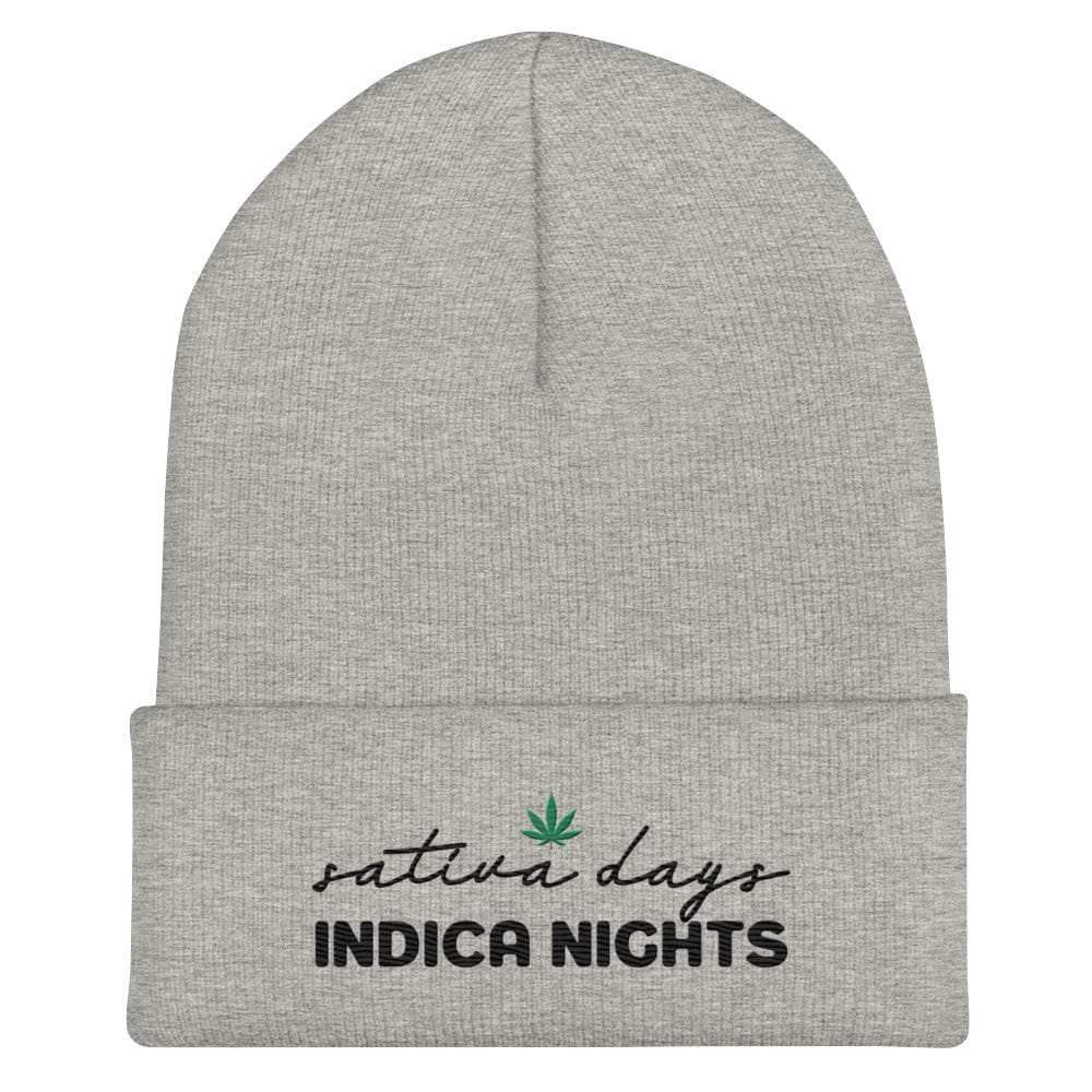 Sativa Days Indica Nights Cuffed Beanie