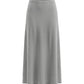 Women's Solid Color Knit Maxi Skirt