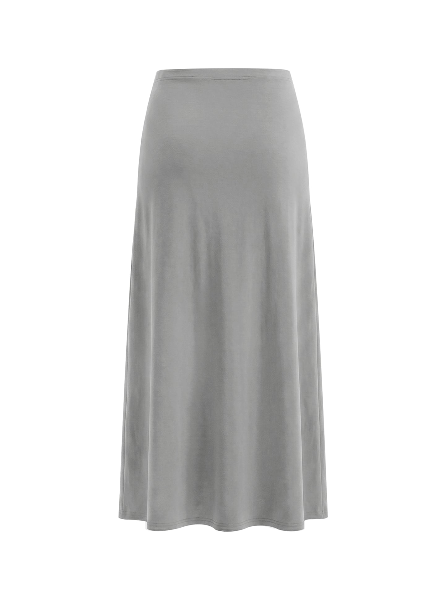 Women's Solid Color Knit Maxi Skirt