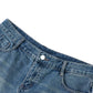 Weed Pot Leaf Vintage Wash Denim Shorts