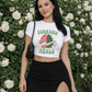 Cannabis Heals Micro Rib Baby Tee